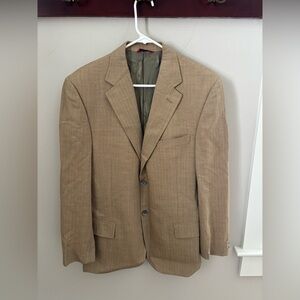 Ermenegildo Zegna Men's Tan Blazer Trofeo 52/42